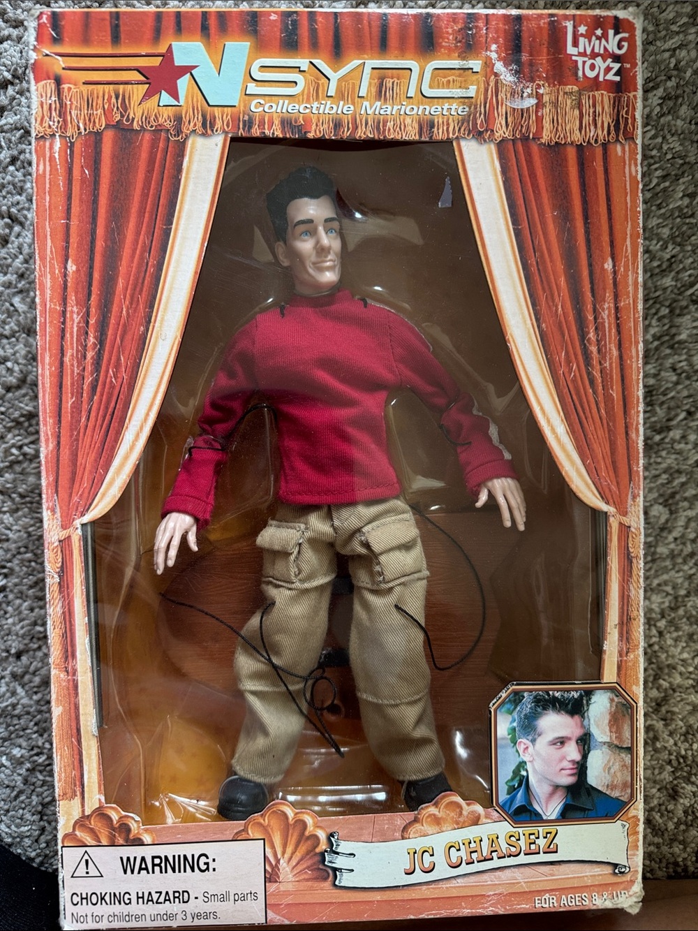 JC Chasez Collectible Marionette Action Figure - Red & Tan by